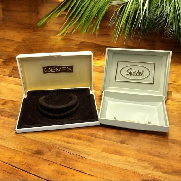 VINTAGE Speidel & Gemex Watch Boxes - Classic Storage Cases - Picture 4 of 8